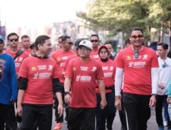 Wabup dan Kapolres Gowa Lepas Peserta Bhayangkara Fun Walk 2025