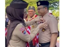 Wabup Gowa Terima Lencana Pancawarsa II pada Peringatan Hari Pramuka