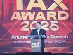 PAD Tembus Rp1,8 Triliun, Pemkot Makassar Apresiasi Wajib Pajak di Tax Award 2025