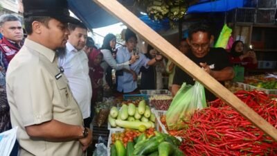 Sidak Pasar Terong Makassar, Gubernur Sulsel: Harga Sembako Relatif Terkendali