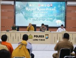 Polres Lutim Gelar Rakor Lintas Sektor Operasi Ketupat 2026, Bahas Pengamanan Idul Fitri
