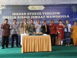 Bupati Luwu Timur Hadiri Perayaan HUT ke-50 Gereja Kibaid Wawondula