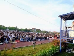 Salat Iduladha di Gowa, Bupati Husniah Tekankan Gotong Royong dan Persatuan