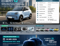 Chery Indonesia Perkenalkan Mobil Listrik Compact Ramah Lingkungan