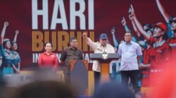 Prabowo Hadiri May Day di Monas, Tegaskan Komitmen Perjuangkan Hak Buruh