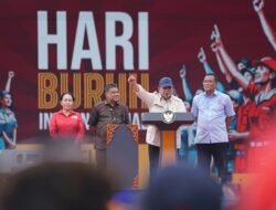 Prabowo Hadiri May Day di Monas, Tegaskan Komitmen Perjuangkan Hak Buruh