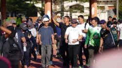 Joging Bersama Warga, Wakil Bupati Gowa: Ayo Kita Biasakan Berolahraga