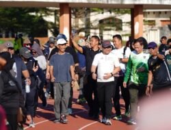 Joging Bersama Warga, Wakil Bupati Gowa: Ayo Kita Biasakan Berolahraga
