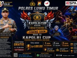 Polres Luwu Timur Buka Turnamen Mobile Legends Kapolres Cup 2026, Pendaftaran Gratis