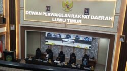 Ober Datte Pimpin Pembahasan Ranperda APBD 2025, DPRD Lutim Beri Evaluasi Kinerja Pemkab
