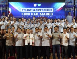 Darmawangsyah Muin Lantik Pengurus KONI Maros 2026-2030, Bidik 44 Emas dan Tiga Besar Porprov