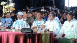 Eratkan Kebersamaan dengan Warga, Wabup Gowa dan Dandim Nobar Piala Dunia hingga Subuh