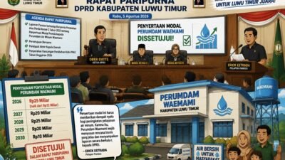 Seluruh Fraksi DPRD Luwu Timur Kompak Dukung Ranperda Perumdam Waemami Jadi Perda