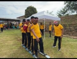 Polres Luwu Timur Semarakkan HUT RI ke-81, Lomba Bakiak hingga Gendong Istri Digelar