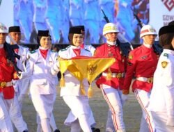 Penurunan Bendera HUT RI ke-81, Paskibraka Gowa Tampil Sempurna