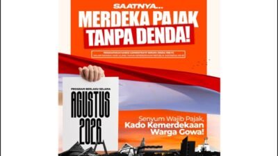 Batas 31 Agustus, Bapenda Gowa Hapus Denda PBB-P2 100 Persen