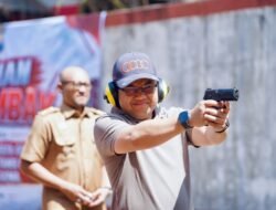 Darmawangsyah Muin Hadiri Eksibisi Menembak Polresta Gowa, Perkuat Silaturahmi Forkopimda
